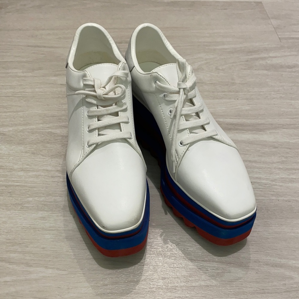 Stella McCartney platform white shoes. DISCONTINUED.